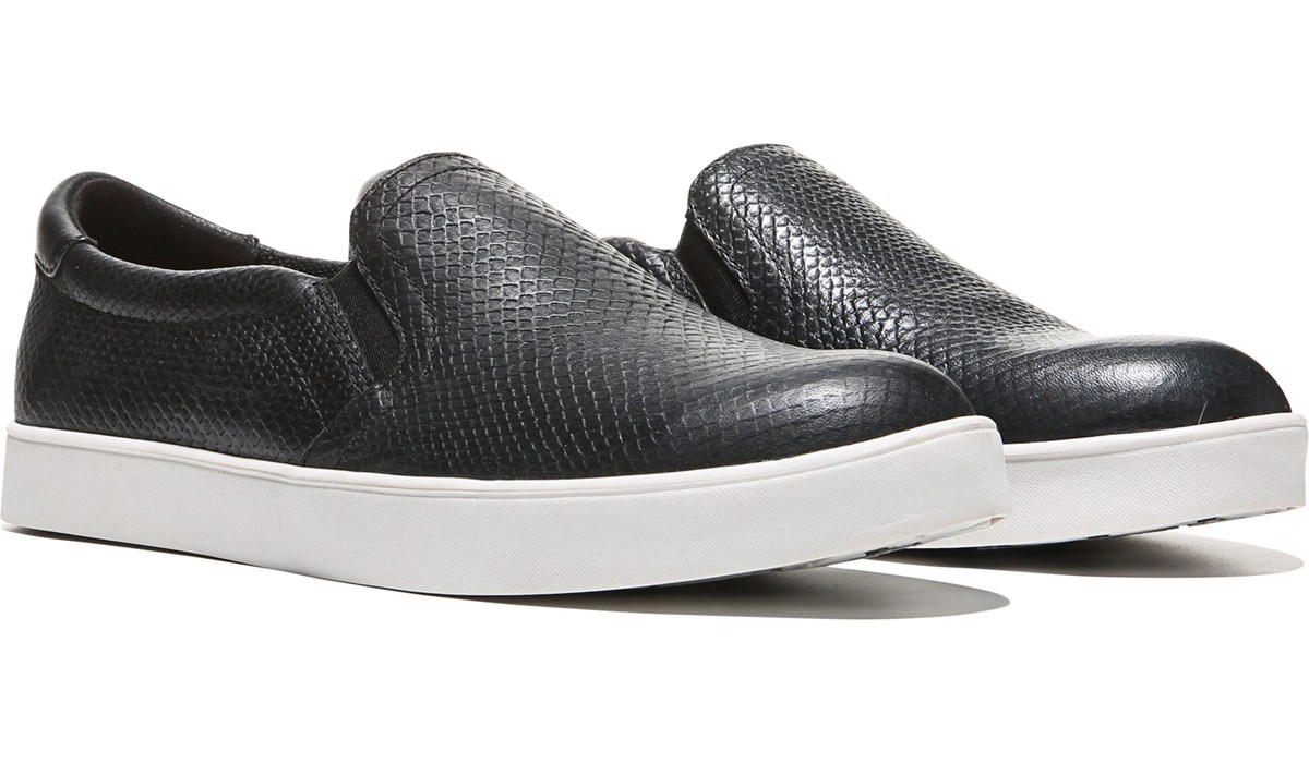dr scholl's white slip on sneakers