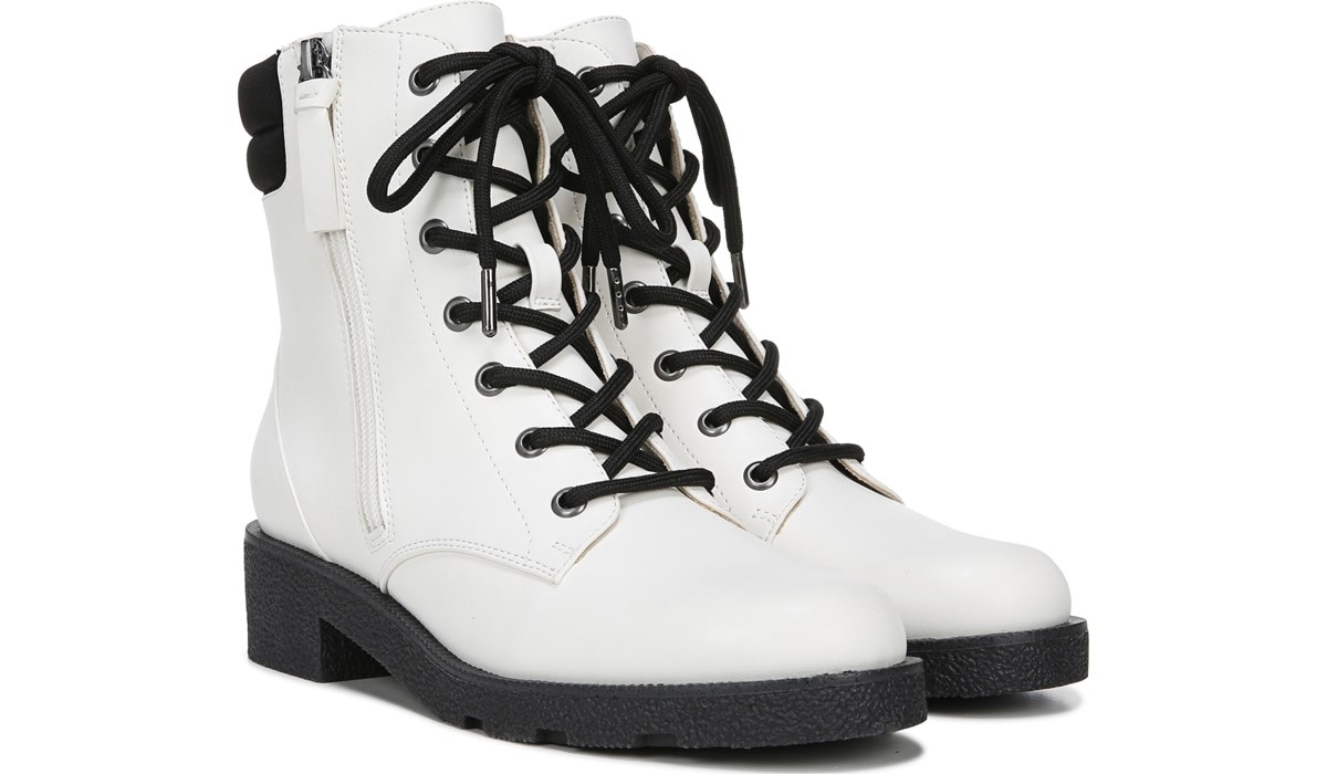 off white boots made for walking