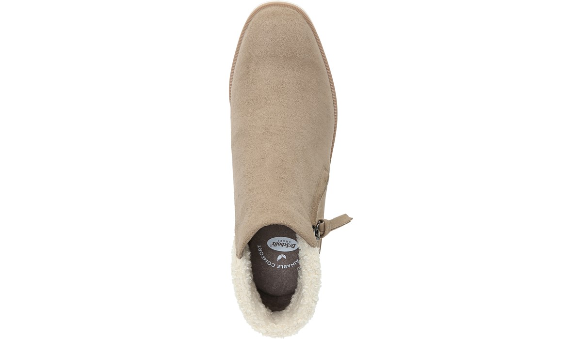 dr scholl's lunar faux shearling bootie