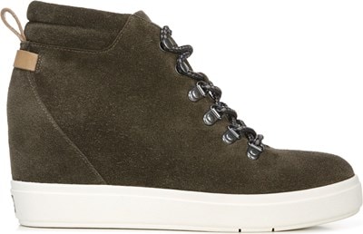 dr scholl's suri suede wedge sneaker