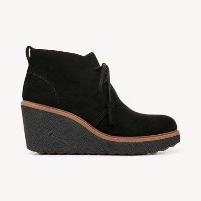 Dr scholls black wedge booties online