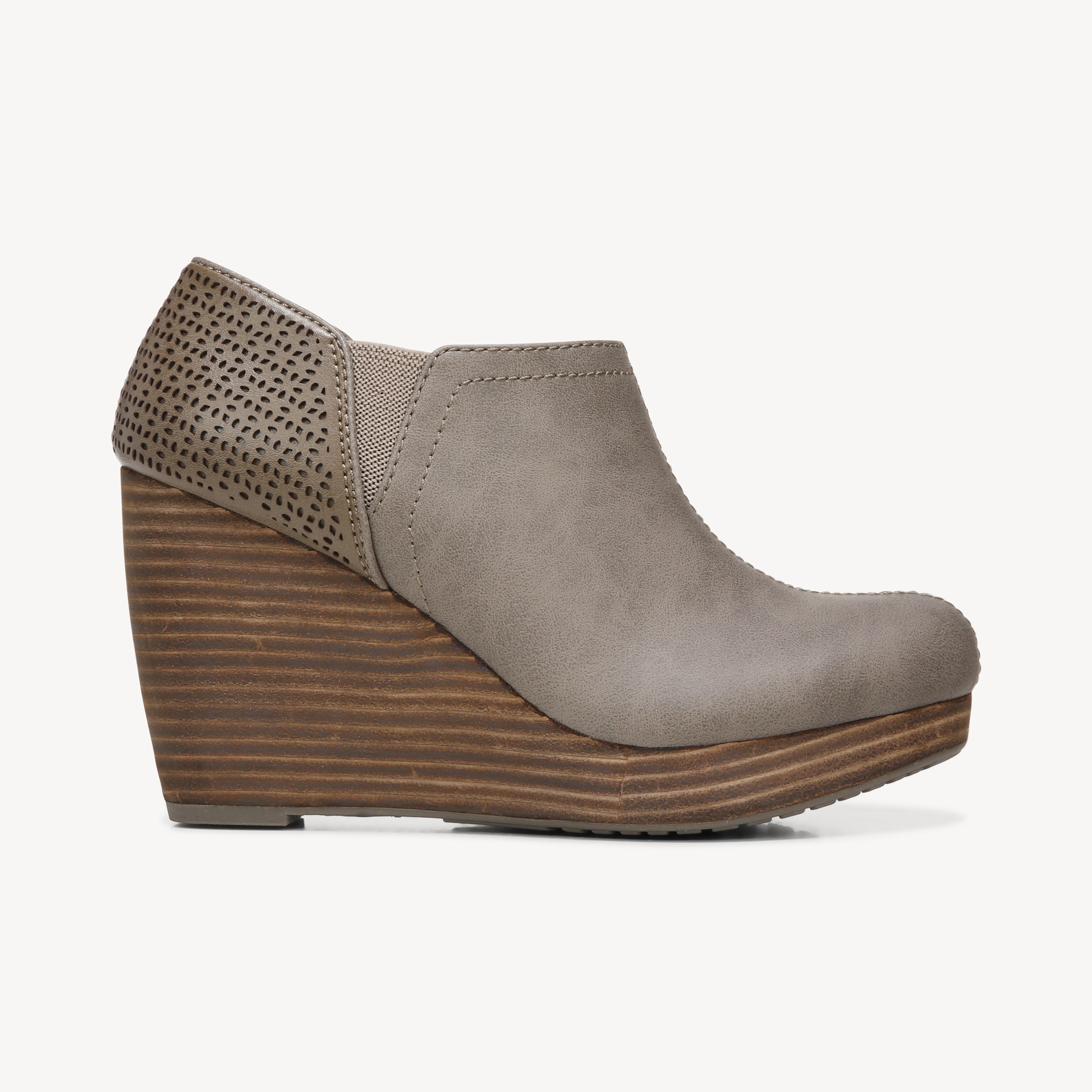 Dr scholls black wedge booties on sale