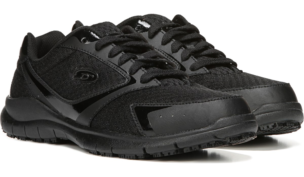 black slip resistant sneakers