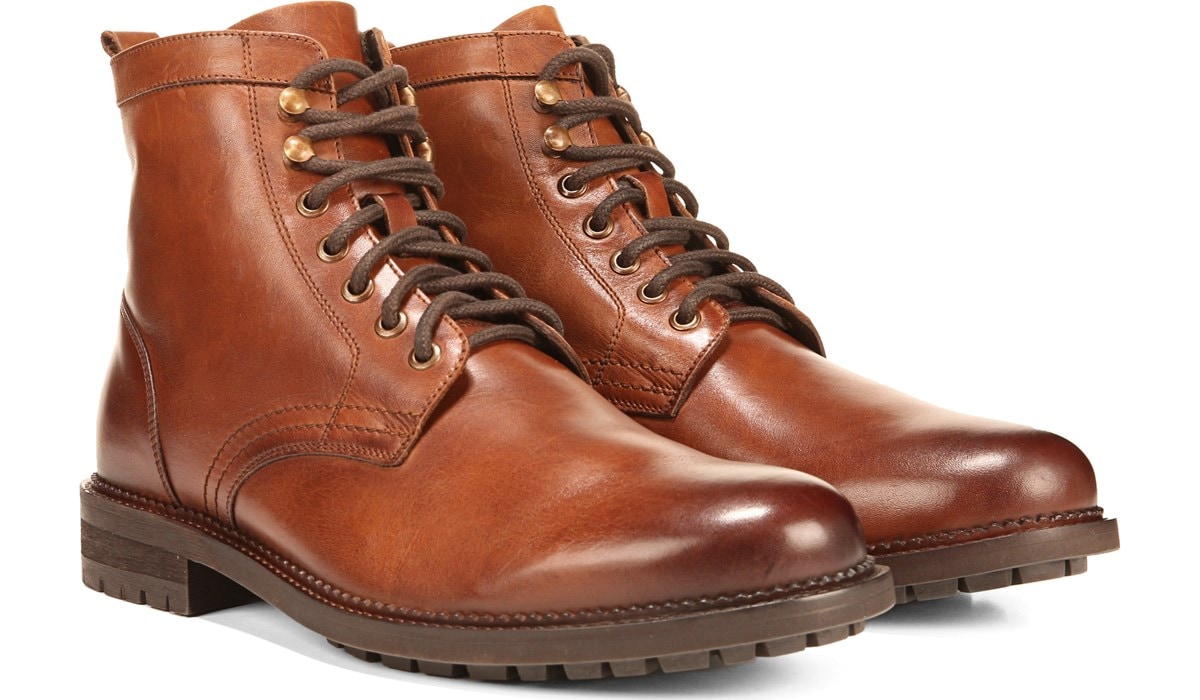 Cavalry Lace Up Boot in Tan Leather 