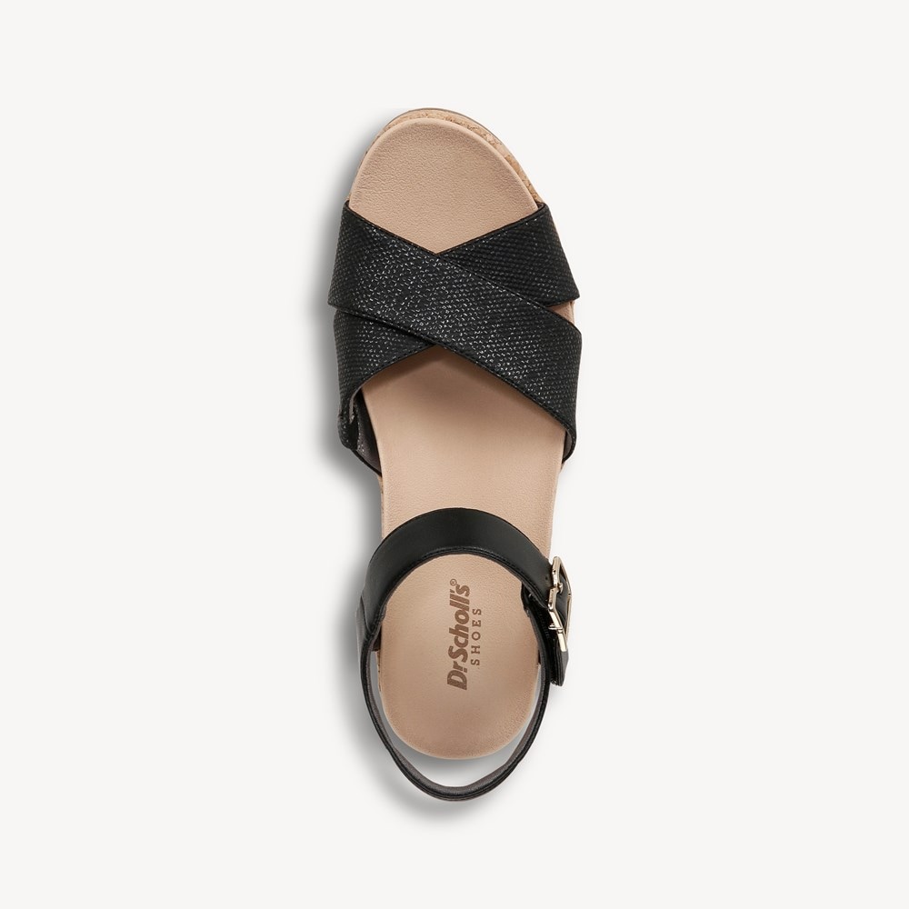 Wedge black sandals fashion uk