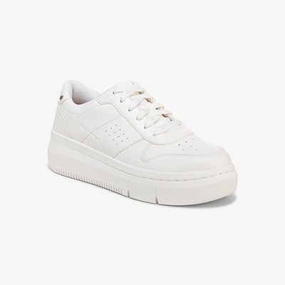 Dr scholl's white platform sneakers on sale