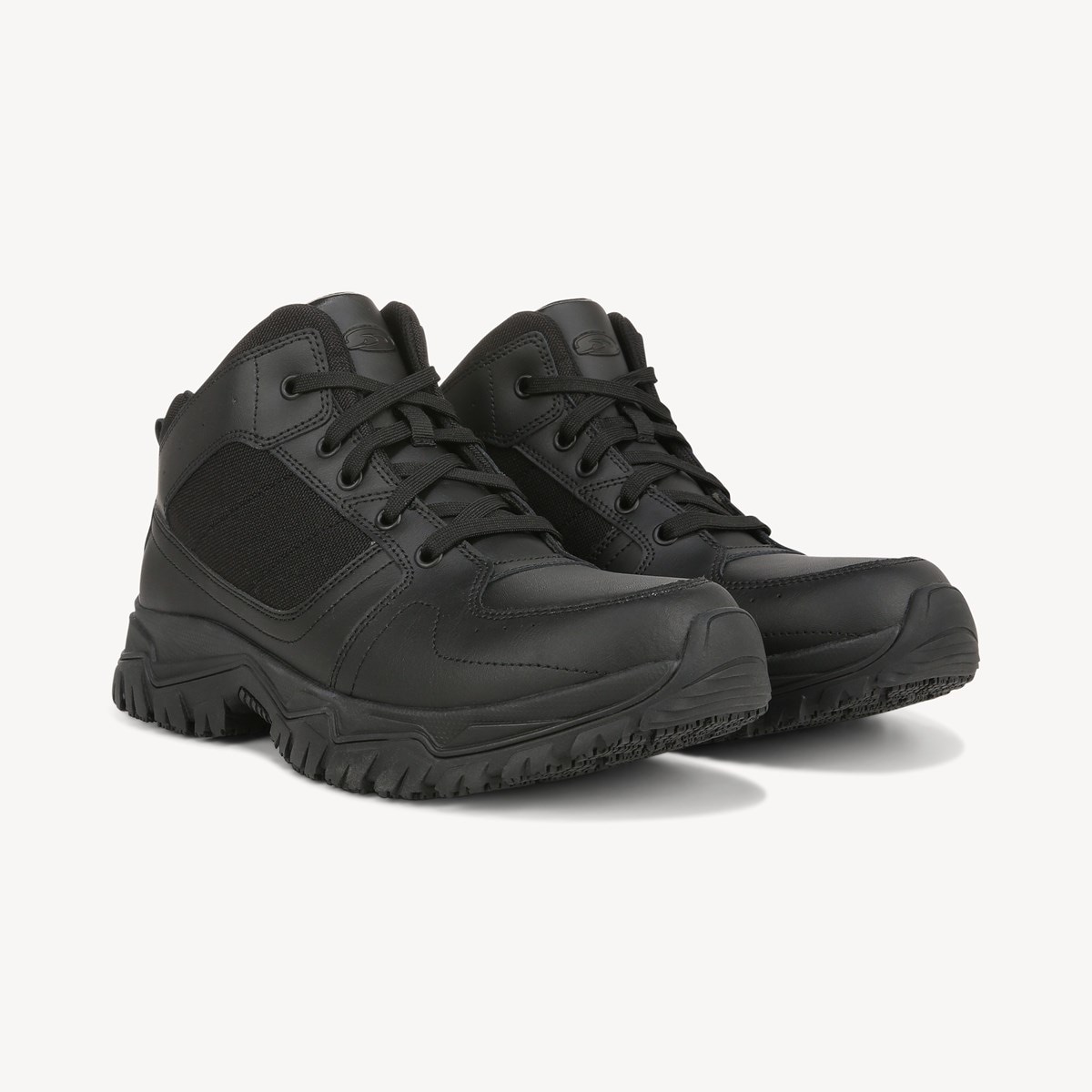 black slip resistant work boots