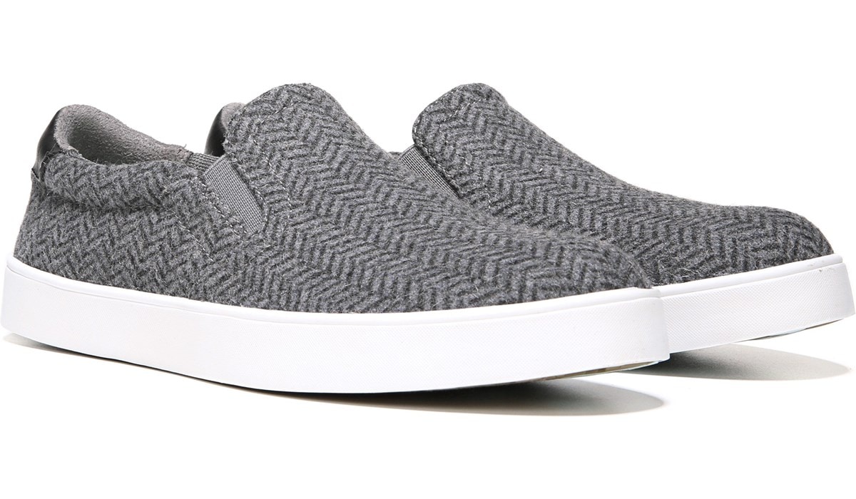 grey slip on sneaker