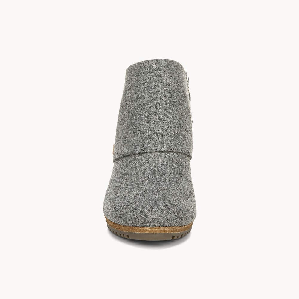 Grey wedge bootie best sale