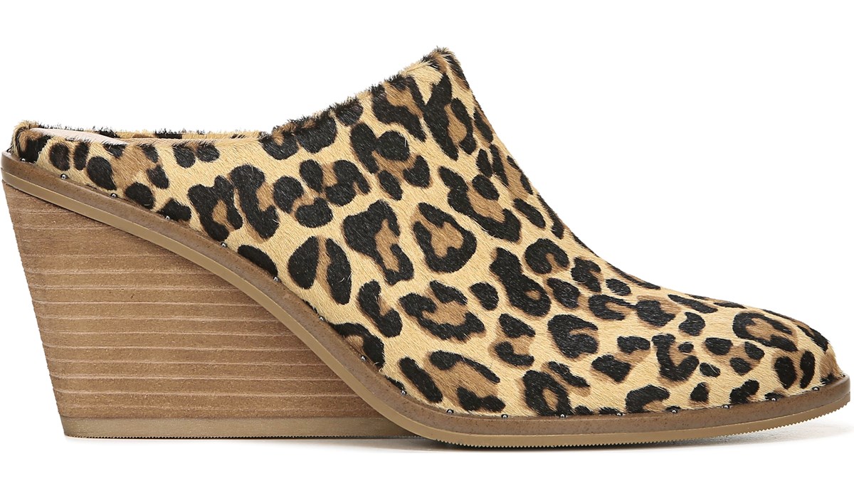 dr scholl's leopard wedge