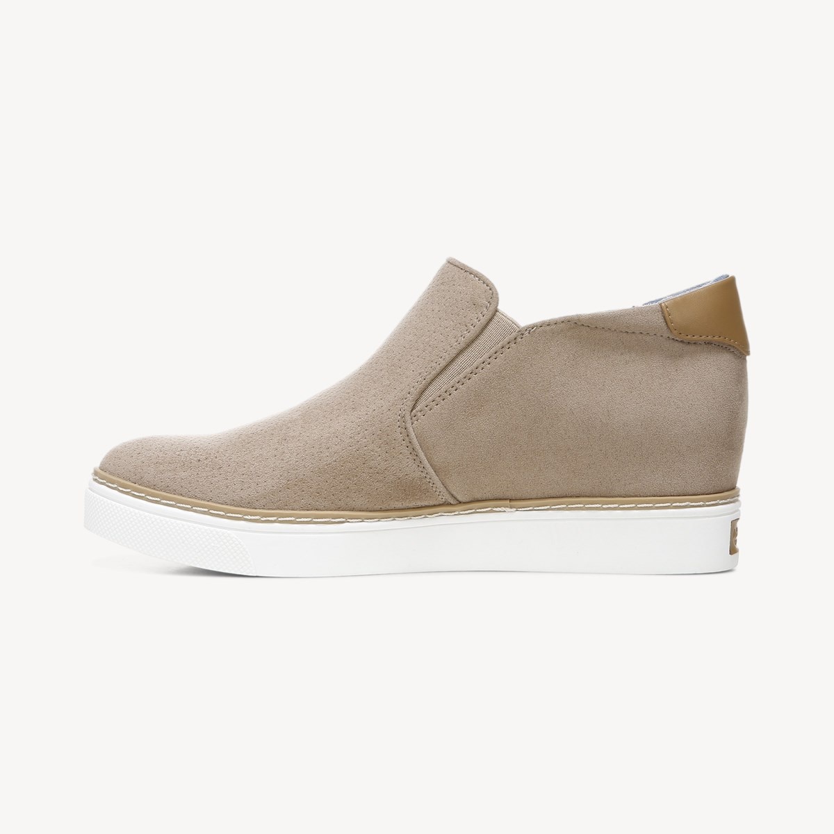 If Only Wedge Sneaker Bootie in Toasted Taupe Microfiber Perf ...