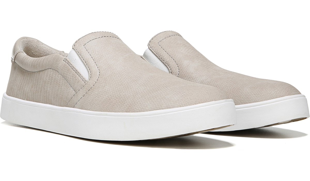 dr scholl's madison slip on sneaker taupe